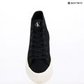 Calvin Klein női tornacipő YW0YW01764 Vulc Flatform Mid Cv Mg fekete/fényes fehér 9
