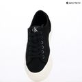 Calvin Klein női tornacipő YW0YW01763 Vulc Flatform Low Cv MG fekete/fényes fehér 9