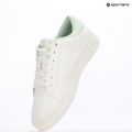 Calvin Klein női cipő YW0YW01444 Classic Cupsole Lowlaceup Lth Wn fényes fehér/holdfény jade 9