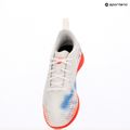 PUMA Future 8 Play It Jr gyermek futballcipő puma fehér/puma fekete/izzó vörös 9