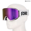 Síszemüveg Bliz Flow matte white/smoke/pink 7