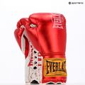 Boxkesztyű Everlast Fight Leather red 3