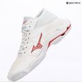 Női röplabdacipő Mizuno Wave Lightning Elite Mid white/rose elegance/lava falls 4