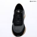 Férfi cipők Calvin Klein HM0HM02212 Retro Runner Bans Leather Suede black/iron gate/amber gold 9