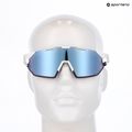 100% Hypercraft SQ puha tapintású fehér / hiperkék többrétegű napszemüveg 5