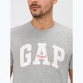 Férfi póló GAP Logo Original Tee grey heather 4