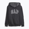 Női pulóver GAP V-Gap Heritage PO HD charcoal heather