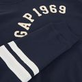 Férfi pulóver GAP Logo Piping Crewneck blue navy 3