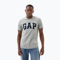 Férfi póló GAP Soft Basic Logo heather grey