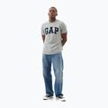Férfi póló GAP Soft Basic Logo heather grey 2