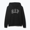 Női pulóver GAP Heritage French Logo Hoodie true black 3