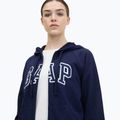 Női pulóver GAP French Fullzip Logo Hoodie navy 4