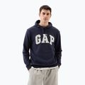 Férfi pulóver GAP Heritage French Terry Logo blue navy