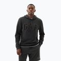 Férfi pulóver GAP Heritage French Terry Logo charcoal heather