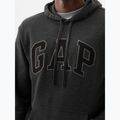 Férfi pulóver GAP Heritage French Terry Logo charcoal heather 4