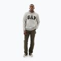 Férfi pulóver GAP Heritage French Terry Logo light heather grey 2