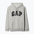 Férfi pulóver GAP Heritage French Terry Logo light heather grey 5