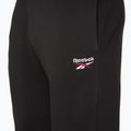 Reebok Identity Small Logo Fleece Fleece Jogger nadrág fekete/fehér/vektor piros 3