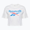 Női Reebok Identity Big Logo Crop Tee fehér/korall/kék