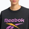 Női Reebok Identity Big Logo Fleece Crew fekete/lila rave/elektromos borostyán melegítőfelső 4