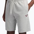 Férfi Reebok Identity Small Logo Fleece edzőnadrág közepes szürke sörény/vektor piros 4