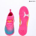 Gyerek focicipő PUMA Future 9 Match TT + Mid Jr poison pink/puma wht/sun stream/bright aqua/puma blk 14