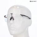 Napszemüveg 100% Hypercraft SQ gloss light grey/rose gold mirror photochromic 7