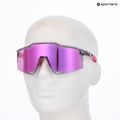 100% Speedcraft napszemüveg polírozott áttetsző szürke/lila többrétegű tükörrel 5