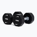 Krómozott kézisúlyzó Nike Strength Pro Urethane Dumbbell 12 kg black/white 5