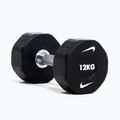 Krómozott kézisúlyzó Nike Strength Pro Urethane Dumbbell 12 kg black/white 6
