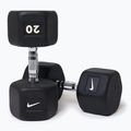 Gumírozott kézisúlyzó Nike Strength Hex Dumbbell 20 kg black/white
