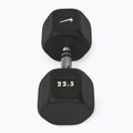 Gumírozott kézisúlyzó Nike Strength Hex Dumbbell 22,5 kg black/white 2