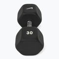 Gumírozott kézisúlyzó Nike Strength Hex Dumbbell 30 kg black/white 2
