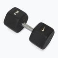 Gumírozott kézisúlyzó Nike Strength Hex Dumbbell 32,5 kg black/white
