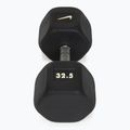 Gumírozott kézisúlyzó Nike Strength Hex Dumbbell 32,5 kg black/white 2