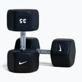 Gumírozott kézisúlyzó Nike Strength Hex Dumbbell 35 kg black/white