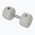 Gumírozott kézisúlyzó Nike Strength Grind Hex Dumbbell 15 kg wolf grey