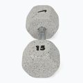 Gumírozott kézisúlyzó Nike Strength Grind Hex Dumbbell 15 kg wolf grey 2