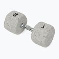 Gumírozott kézisúlyzó Nike Strength Grind Hex Dumbbell 20 kg wolf grey