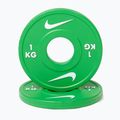 Terhelés Nike Strength Change Plates 2 x 1 kg green/white