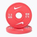 Terhelés Nike Strength Change Plates 2 x 2,5 kg red/white