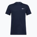 Férfi edző póló Nike Strength S&C Dri-Fit navy/white