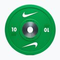 Bumper súlytárcsa Nike Strength Pro Urethane Bumper Plates 10 kg green/white