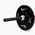 Súlyzórögzítők Nike Strength Barbell Collars 2 pcs. white/black 9