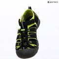 Gyerek szandálok KEEN Newport H2 black/lime green 7