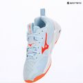 Női kézilabda cipő Mizuno Wave Stealth Neo 2.1 blue finch/lava orange/white 9