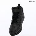 Gyermekcipő Nike Court Borough Mid 2 black/black/black 6