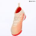 Gyermek focicipők PUMA Future 9 Match TT+ Mid Jr sugared almond/puma white/ultra red/puma black 8