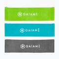 Edző gumiszalag készlet Gaiam 63578 3 szt. black/blue/green