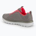 Női cipő SKECHERS Graceful Get Connected gray/coral 3